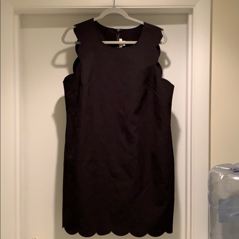 J. Crew scallop hem dress